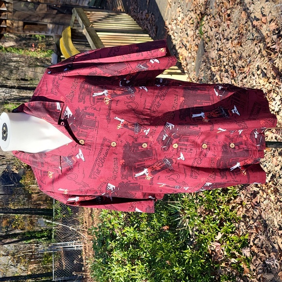 Men's Original Pat O'Brien's short sl cotton shirt, New Orleans, hurricane, sz L - Picture 14 of 14